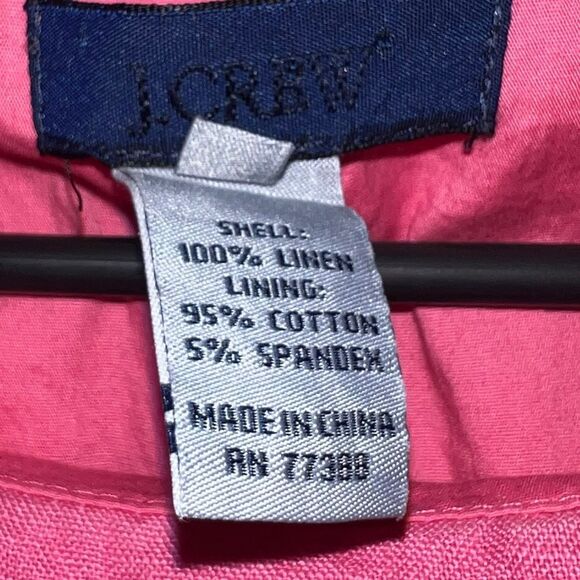 J. Crew Vintage Linen Dress and Blazer Single Button Academia Office Size 6 - Picture 5 of 13